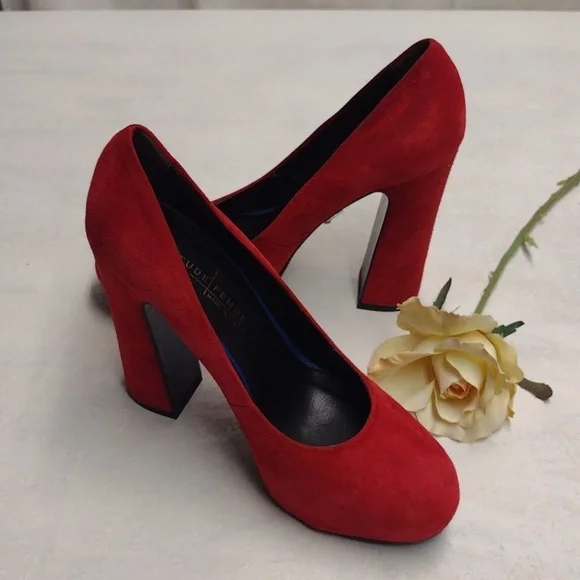 Latitude Femme made in Italy shoes women size 39 ( 8 ) Red color - Picture 1 of 10